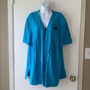 Dana Kay Turquoise Short Sleeved Blazer Size 22W